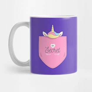 Pony Unicorn in pocket Mug